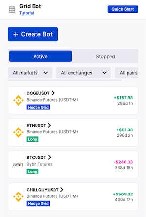 start grid trading
