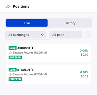 monitor opened positions